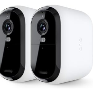 Arlo Essential 2K XL Ulko-valvontakamera, 2-pack, IP-turvakamera, Sisätila ja ulkotila, Langaton, Katto/Pöytä, musta, Valkoinen, Vietnam